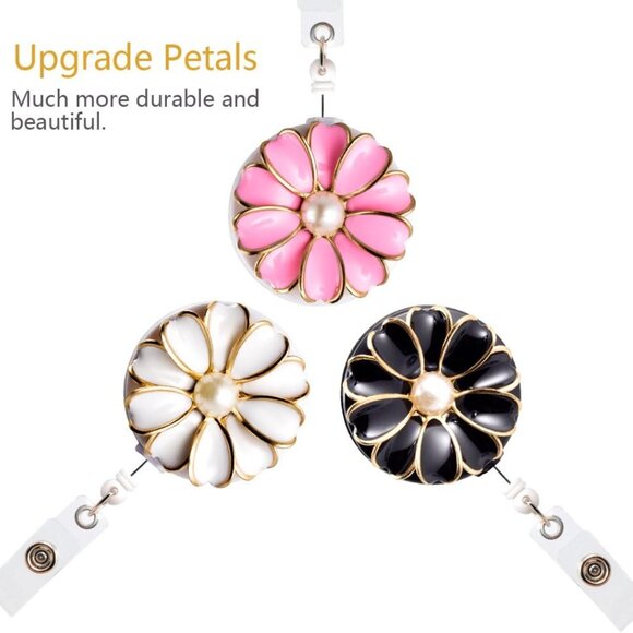 Retractable Badge Holder with Alligator Clip, 24 inch Retractable Cord, ID Badge - Picture 2 of 7